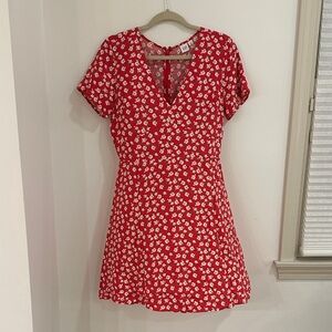 GAP Red Floral Mini Dress